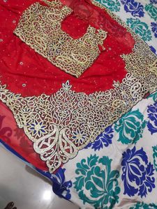 Elegant Red Saree