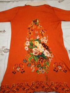 Chic Orange Mini Dress