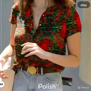 New With Tag Floral Cute Formal Korean Top