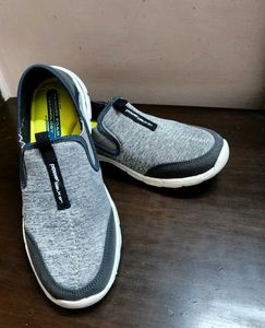 Power Men grey mesh walking sports slip-on shoes