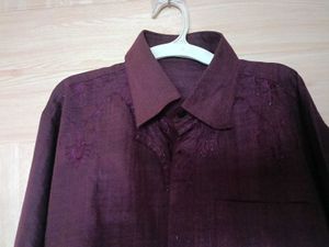 Men Full Sleeves Shirt Purple
