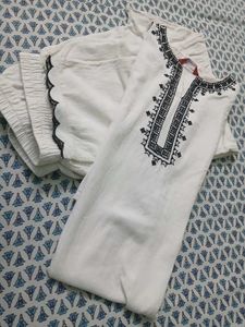 Elegant White Kurta Set