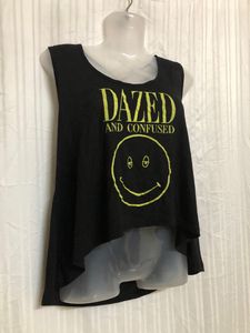 Dazed And Confused Black Sleeveless Top