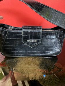 Miraggio Black Handbag