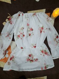 Women Floral Tunic Top