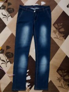 Navy Blue Fashionable Man's Jeans