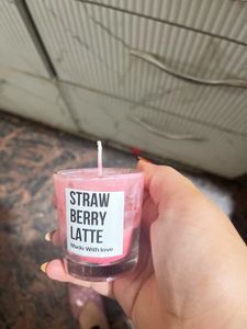 Strawberry latte, Scented Candle