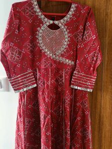 Bandhini Anarkali Kurta