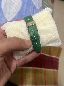 Female Watch With Green Strap