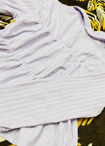 Lavender Cinched Waist Shirt