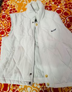 Sleeveless Branded New White Jacket