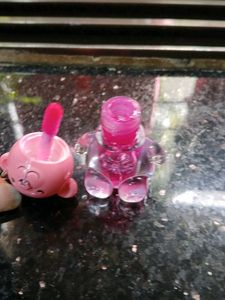 Cute Pink Teddy Bear Keychain