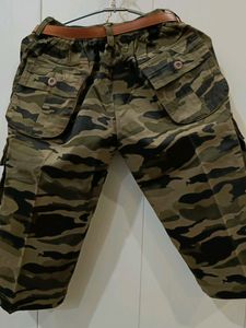 Camouflage Print Boys Capri