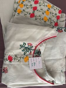 Floral Embroidered Kurta Set size 3xl