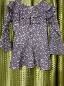 feminine long-sleeve blouse