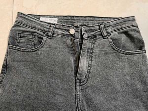 Women Trendy Grey Denim Jeans