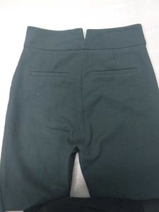 ZARA WOMEN Green Trousers