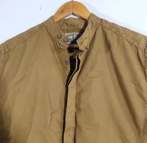 Roadster Men&#39;s  Coffee Brown Cotton Shirt