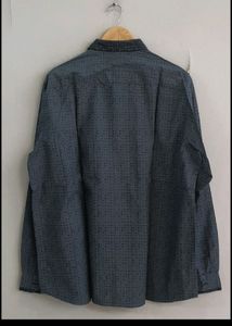 Grey self Design Shart XL