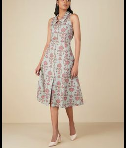 Paisley Print Sleeveless Dress