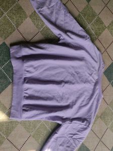 Lilac Embroidered Sweatshirt