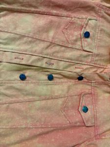 Orange Denim Jacket