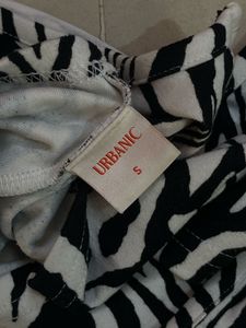 Zebra Print Crop Top