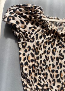H&amp;M Divided Leopard Print Top - Size S