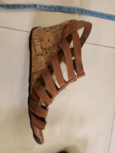 Tan Strappy Heels - UK Size 6