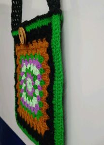 Crochet 🧶 Granny Square Sling Bag