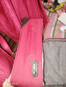 ✅Red ♥️ Color Two Wheeler Trolley Bag Used