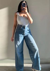 VAIRE Blue Wide Leg Jeans