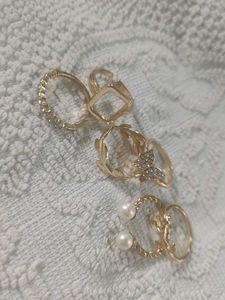 Gold Ring Set (Pack Of 6)