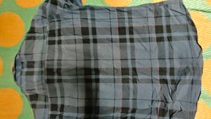 Plaid Print Line Shirt