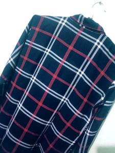 Plaid Flannel Button-Down Shirt