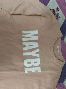 Peach Oversized Sweatshirt