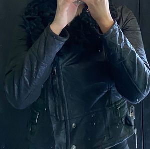 ZIO Songzio Black Faux leather jacket