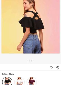 Black Top And Pant Set