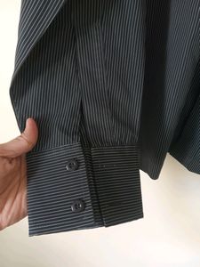 Black Stripped Formal Shirt