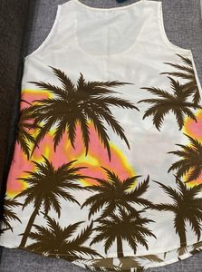 Palm Tree Print Tank Top
