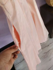 Pink Satin Dress