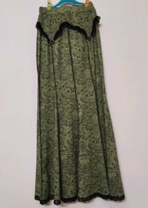 Green Lace Maxi Mermaid Skirt