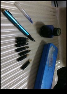 caligraphy pen link + nib  box