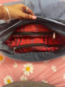 Denim hobo Bag