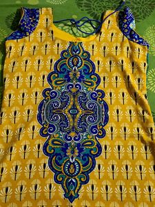 Beautiful Blue Top And Dupatta Set