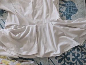 White Peplum top