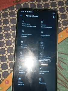 Realme Narjo 50A Praime Phone.