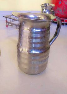 Vintage Stainless Steel Pitcher &amp; Bowls