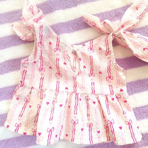 Pink Bow Two-Piece Set