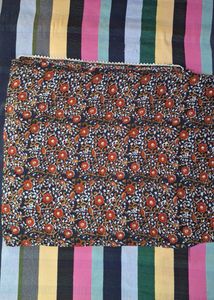 Floral Print Sleeveless Kurti